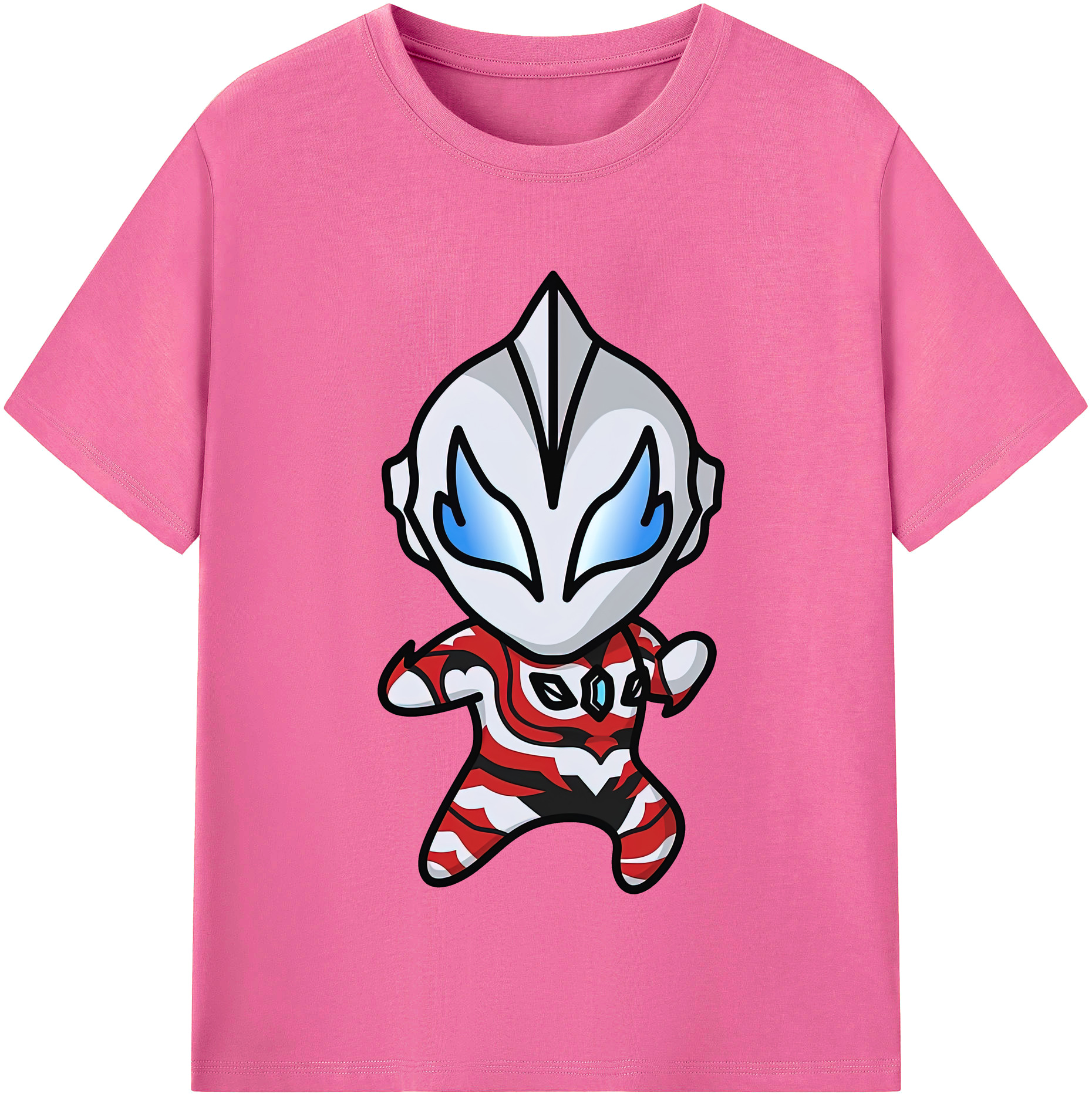 （画像用） ウルトラマン Ultraman レディースカジュアルプリントTシャツ（綿100％）